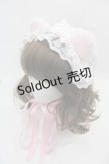 Chalmiere / ハッピードリームキティヘッドドレス  ピンクＸ白 I-25-07-19-062-LO-AC-HD-ZI