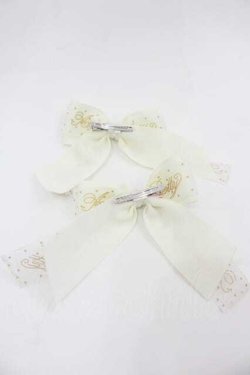 画像2: Angelic Pretty / ロゴチュールリボンクリップ  アイボリー I-25-07-19-065-AP-AC-HD-ZI