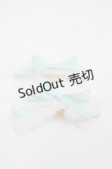 BABY,THE STARS SHINE BRIGHT / champetre fleurieレースクリップ  ミントＸ白 I-25-07-19-069-BA-AC-HD-ZI