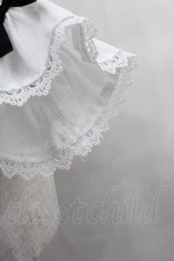 画像4: axes femme kawaii / 梯子レース丸襟ブラウス  白Ｘ黒 I-25-07-19-009-AX-BL-HD-ZI