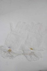 Angelic Pretty / レースショートグローブ  白 I-25-07-19-111-AP-ZA-HD-ZI