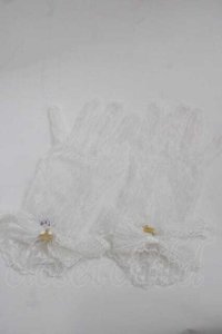 Angelic Pretty / レースショートグローブ  白 I-25-07-19-111-AP-ZA-HD-ZI