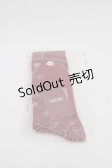 PINK HOUSE / Straw-berry Hat 柄ソックス  赤 I-25-07-19-122-LO-ZA-HD-ZI