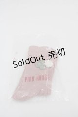 PINK HOUSE / White Cloverソックス  ピンク I-25-07-19-123-LO-ZA-HD-ZI