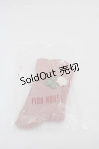 PINK HOUSE / White Cloverソックス  ピンク I-25-07-19-123-LO-ZA-HD-ZI