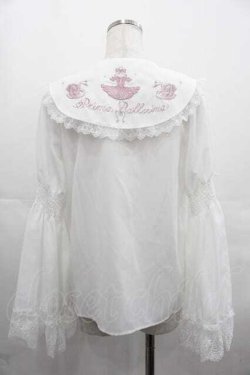 画像2: Amavel / Prima Ballerinaフリルブラウス  白Ｘピンク I-25-07-19-002-CA-BL-HD-ZI
