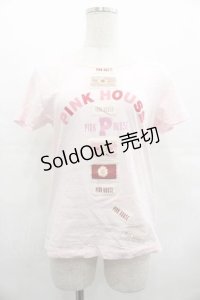 PINK HOUSE CHELSEA / ロゴワッペンTシャツ 3(M) ピンク I-25-07-19-035-EL-TO-HD-ZI