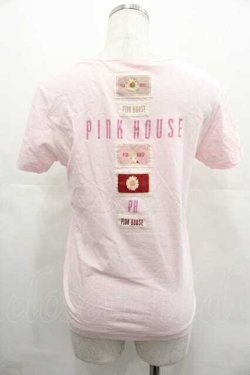 画像2: PINK HOUSE CHELSEA / ロゴワッペンTシャツ 3(M) ピンク I-25-07-19-035-EL-TO-HD-ZI