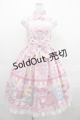 Angelic Pretty / Toy's Donut Dinerジャンパースカート  ピンク I-25-07-19-036-AP-OP-HD-ZI