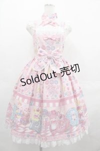 Angelic Pretty / Toy's Donut Dinerジャンパースカート  ピンク I-25-07-19-036-AP-OP-HD-ZI