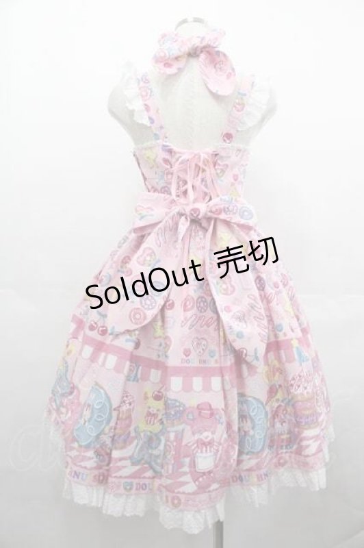 画像2: Angelic Pretty / Toy's Donut Dinerジャンパースカート  ピンク I-25-07-19-036-AP-OP-HD-ZI (2)