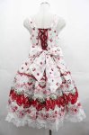 画像2: BABY,THE STARS SHINE BRIGHT / Juicy Strawberry MemoryジャンパースカートI  白 I-25-07-19-037-BA-OP-HD-ZI (2)