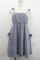 E hyphen world gallery / 肩フリルキャミミニワンピース  サックス I-25-07-23-045-LO-OP-HD-ZI