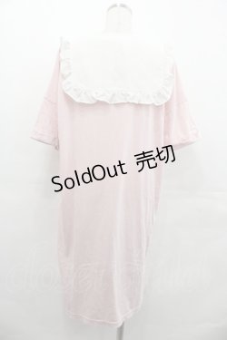 画像2: Ank Rouge / シフォンつけ襟半袖ワンピース  ピンク I-25-07-23-050-CA-OP-HD-ZI