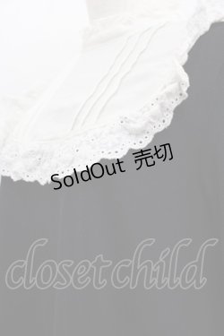 画像3: Ank Rouge / ハイネックレース切替半袖ワンピース  黒Ｘ白 I-25-07-23-057-CA-OP-HD-ZI