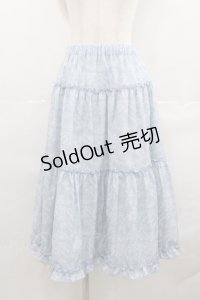 m petit by misako / NINA'S RVパニエスカート S サックスＸアイボリー I-25-07-23-071-LO-SK-HD-ZI