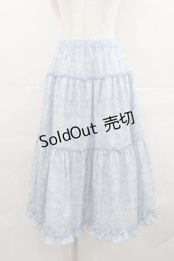 画像1: m petit by misako / NINA'S RVパニエスカート S サックスＸアイボリー I-25-07-23-071-LO-SK-HD-ZI