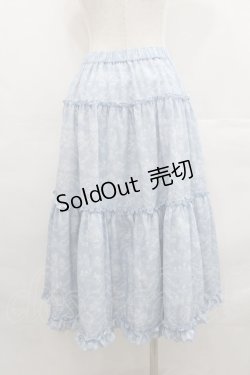 画像2: m petit by misako / NINA'S RVパニエスカート S サックスＸアイボリー I-25-07-23-071-LO-SK-HD-ZI