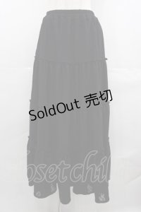 merry jenny / スカラップカットレーススカート  黒 I-25-07-23-083-LO-SK-HD-ZI