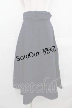 画像1: an another angelus / 変形バックルフレアーデニムスカート  紺デニム I-25-07-23-085-CA-SK-HD-ZI