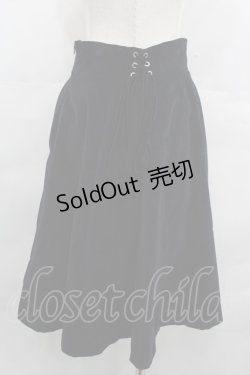 画像2: Moi-meme-Moitie / 別珍ハイウエストスカート 13号 黒 I-25-07-23-093-MO-SK-HD-ZI