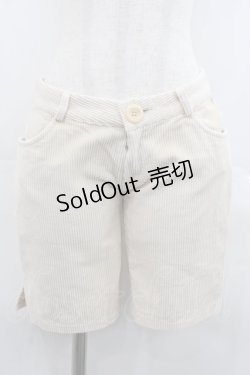 画像1: LIZ LISA / コーデュロイショートパンツ  アイボリー I-25-07-23-097-LO-SK-HD-ZI