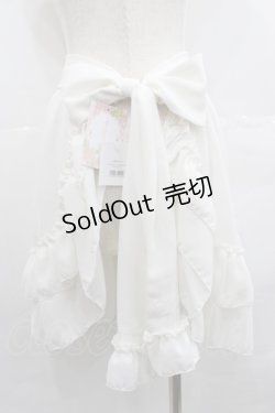 画像2: Pina sweetcollection / フリルスカラップエプロン  ホワイト I-25-07-23-103-LO-ZA-HD-ZI