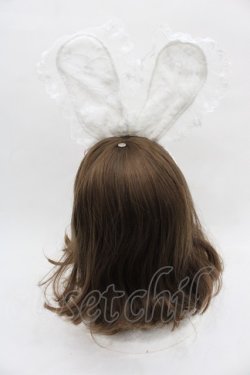 画像2: BABY,THE STARS SHINE BRIGHT / Easter Bunnyカチューシャ  白 I-25-07-23-110-BA-AC-HD-ZI