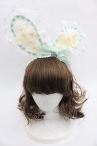 BABY,THE STARS SHINE BRIGHT / Easter Bunnyカチューシャ  ミント I-25-07-23-111-BA-AC-HD-ZI