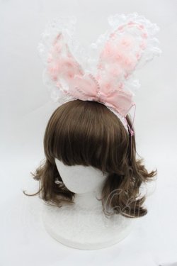 画像1: BABY,THE STARS SHINE BRIGHT / Easter Bunnyカチューシャ  ピンク I-25-07-23-114-BA-AC-HD-ZI