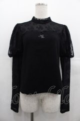 mellfy memory / classical lady sheerトップス M 黒 I-25-07-23-021-LO-TO-HD-ZI