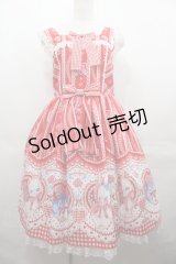 Angelic Pretty / Be My Valentineジャンパースカート  赤 I-25-07-27-055-AP-OP-HD-ZI