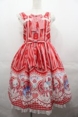 画像1: Angelic Pretty / Be My Valentineジャンパースカート  赤 I-25-07-27-055-AP-OP-HD-ZI (1)