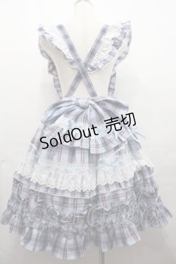 画像2: Angelic Pretty / Heart胸あて付スカート(タータン)  サックス I-25-07-27-056-AP-SK-HD-ZI