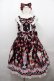 画像1: Angelic Pretty / Lyrical Bunny ParlorジャンパースカートSET  黒 I-25-07-27-057-AP-OP-HD-ZI (1)