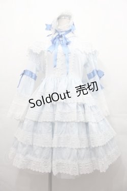 画像1: BABY,THE STARS SHINE BRIGHT / エリザベスワンピースセット  サックス I-25-07-27-058-BA-OP-HD-ZI
