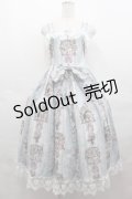 RoyalPrincessAlice / Rococo Rose Catジャンパースカート  サックス I-25-07-27-059-LO-OP-HD-ZI