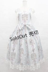 RoyalPrincessAlice / Rococo Rose Catジャンパースカート  サックス I-25-07-27-059-LO-OP-HD-ZI