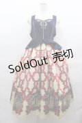 axes femme / 白雪姫ワンピース  ネイビーＸイエローＸ赤 I-25-07-27-060-AX-OP-HD-ZI