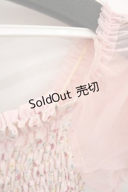 画像3: MILK / ミニフラワーシフォン半袖ワンピース  ピンク I-25-07-27-062-ML-OP-HD-ZI