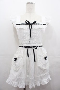 画像1: BABY,THE STARS SHINE BRIGHT / Dreaming Aliceエプロン  白Ｘ黒 I-25-07-27-065-BA-ZA-HD-ZI