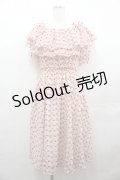 Lily Brown / フラワー刺繍オフショルワンピース  アイボリーＸ赤 I-25-07-27-068-EL-OP-HD-ZI
