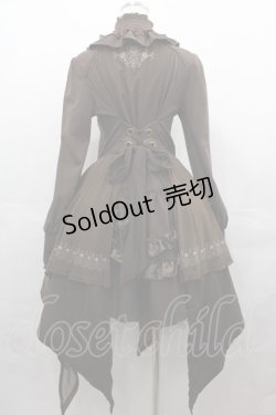画像2: OZZ ANGELO / 薔薇刺繍ナポレオンワンピース  ブラウン I-25-07-27-083-OO-OP-HD-ZI
