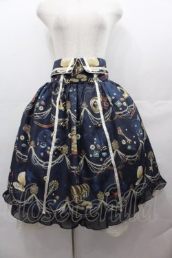 画像1: axes femme kawaii / クラシックオーシャンスカート  ネイビーＸゴールド I-25-07-27-088-AX-SK-HD-ZI