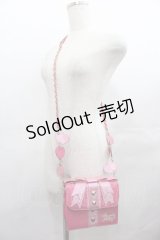Angelic Pretty / Little Present Ribbonポシェット&パスケース  濃ピンク I-25-07-27-106-AP-BG-HD-ZI