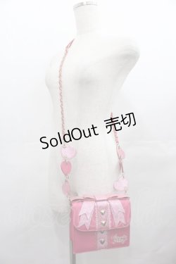 画像1: Angelic Pretty / Little Present Ribbonポシェット&パスケース  濃ピンク I-25-07-27-106-AP-BG-HD-ZI
