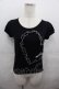 画像1: MILK / フリルハートパフTシャツ  黒Ｘ白 I-25-07-27-012-ML-TO-HD-ZI (1)