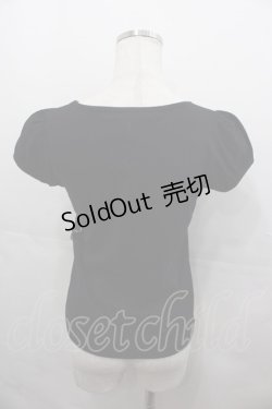 画像2: MILK / フリルハートパフTシャツ  黒Ｘ白 I-25-07-27-012-ML-TO-HD-ZI