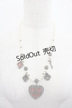 画像2: BABY,THE STARS SHINE BRIGHT / HEART TRUMPネックレス  赤Ｘアンティーク I-25-07-27-110-BA-AC-HD-ZI