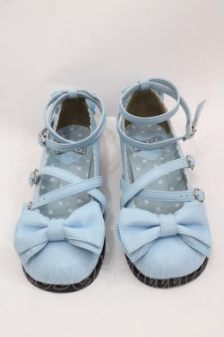 画像1: Angelic Pretty / Tea Partyシューズ S サックス I-25-07-27-111-AP-SH-HD-ZI